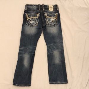 Men’s Rock Revival Zed Straight Jeans